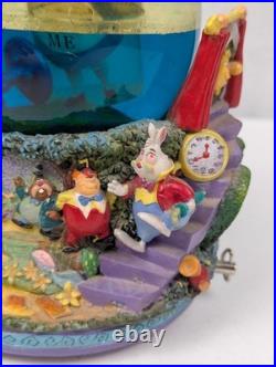 Vintage Alice In Wonderland Pool Of Tears Music Box Snow Globe Vintage Alice In Wonderland Pool Of Tears Music Box Snow Globe
