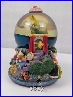 Vintage Alice In Wonderland Pool Of Tears Music Box Snow Globe Vintage Alice In Wonderland Pool Of Tears Music Box Snow Globe