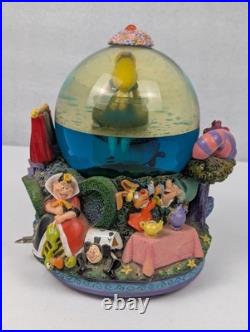Vintage Alice In Wonderland Pool Of Tears Music Box Snow Globe Vintage Alice In Wonderland Pool Of Tears Music Box Snow Globe