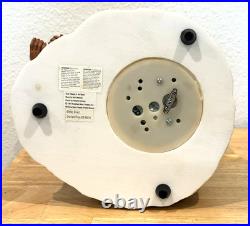 Vintage Beauty And The Beast Belle Musical Snow Globe Winter Scene Feeding Birds