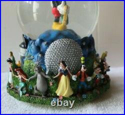 Vintage Disney 2000 Snow Globe / Music Box Celebrate The Future Mickey Mouse