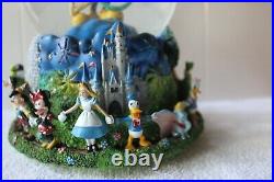 Vintage Disney 2000 Snow Globe / Music Box Celebrate The Future Mickey Mouse