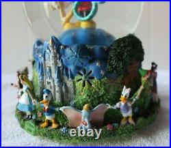 Vintage Disney 2000 Snow Globe / Music Box Celebrate The Future Mickey Mouse