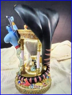 Vintage Disney Aladdin Hourglass Light Up Musical Snow Globe