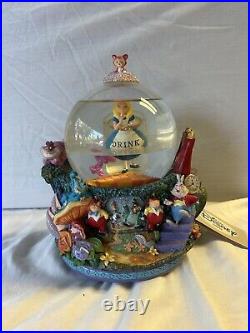 Vintage Disney Alice in Wonderland Drink Me All The Golden Afternoon Snow Globe