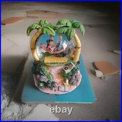 Vintage Disney Lilo and Stitch Musical Snow Globe Plays Aloha Oe