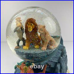 Vintage Disney Lion King Snow Globe Circle of Life Musical With Tags Retired