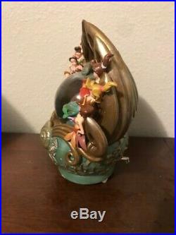 Vintage Disney Little Mermaid Daughters Of Triton Snow Globe (Rare)