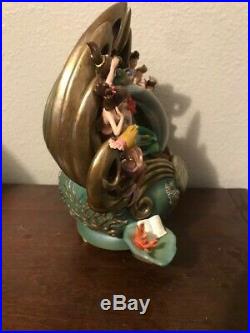 Vintage Disney Little Mermaid Daughters Of Triton Snow Globe (Rare)