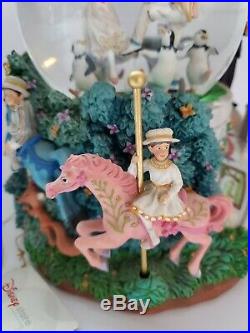 Vintage! Disney Mary Poppins Snowglobe Lets Go Fly a Kite Musical