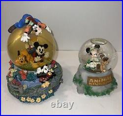 Vintage Disney Mickey Mouse and Friends Snow Globe Lot