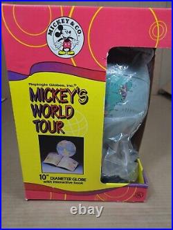 Vintage Disney Mickeys World Tour Replogle Globe RARE, Still Lights