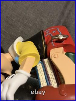 Vintage Disney Pinocchio Jiminy Cricket Snow Globe Musical Figurine Collectible