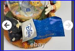 Vintage Disney Pinocchio Toyland Fishbowl Cleo Figoro Musical Snow Globe Jiminy
