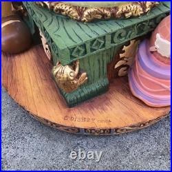 Vintage Disney Pinocchio Toyland Fishbowl Cleo Figoro Musical Snow Globe Jiminy