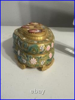 Vintage Disney Princesses Ballerina Water Globe Musical Jewelry Box WORKS