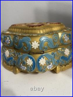 Vintage Disney Princesses Ballerina Water Globe Musical Jewelry Box WORKS