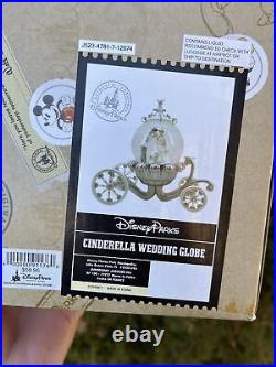Vintage Disney Snow Globe Cinderella Wedding Carriage Original Box & Packaging