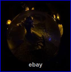 Vintage Disney Snow White In Haunted Woods Rare Large Musical Snowglobe Figure