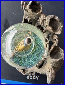 Vintage Disney Snow White In Haunted Woods Rare Large Musical Snowglobe Figure