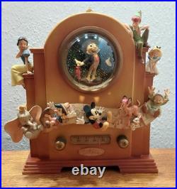 Vintage Disney Store Exclusive Jiminy Cricket & Friends Radio Snow Globe