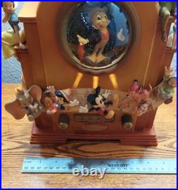 Vintage Disney Store Exclusive Jiminy Cricket & Friends Radio Snow Globe