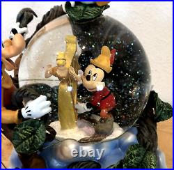 Vintage Disney Store Mickey And The Beanstalk Musical Snowglobe Original Box Tag