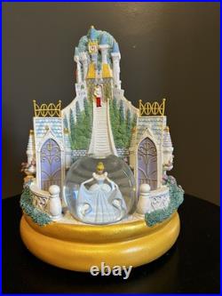 Vintage Disney Store Princess Rotating Snow Globe Cinderella Sleeping Beauty