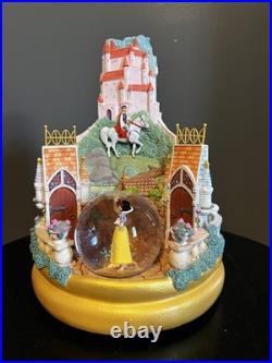 Vintage Disney Store Princess Rotating Snow Globe Cinderella Sleeping Beauty