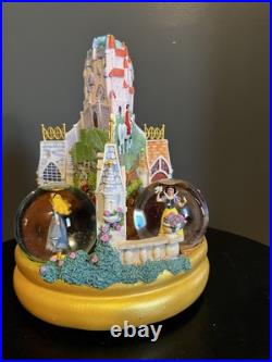 Vintage Disney Store Princess Rotating Snow Globe Cinderella Sleeping Beauty