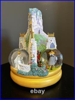 Vintage Disney Store Princess Rotating Snow Globe Cinderella Sleeping Beauty