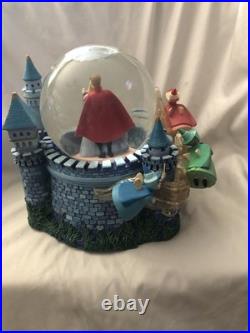 Vintage Disney Store Sleeping Beauty Musical Snow Globe