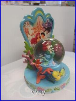 Vintage Disney The Little Mermaid Mini Snow Globe Original Art Work Banned 1990