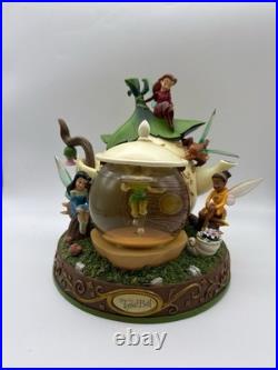 Vintage Disney Tinkerbell and Fairies the Lost Treasure Teapot Snow Globe READ