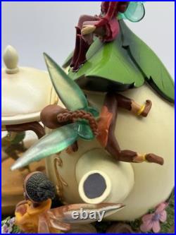 Vintage Disney Tinkerbell and Fairies the Lost Treasure Teapot Snow Globe READ