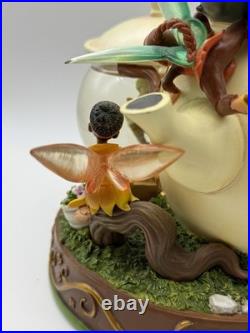 Vintage Disney Tinkerbell and Fairies the Lost Treasure Teapot Snow Globe READ