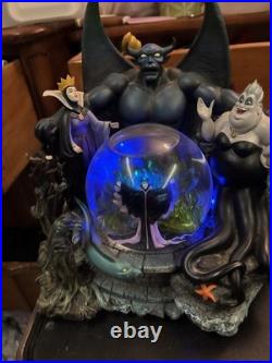 Vintage, Disney Villain Snow Globe Everything Works. Rare Find