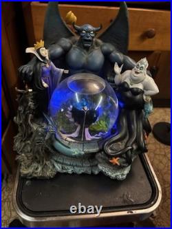 Vintage, Disney Villain Snow Globe Everything Works. Rare Find