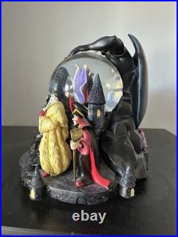 Vintage Disney Villains Musical Snow Globe Plays Grim Grinning Ghost