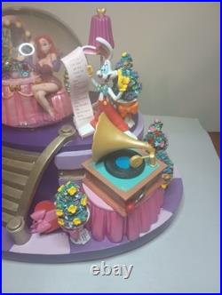 Vintage Disney Who Framed Roger Rabbit Musical Snow Globe with Jessica Rabbit