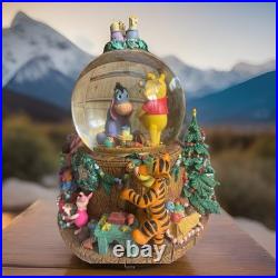 Vintage Disney Winnie The Pooh & Friends Musical Snow Globe