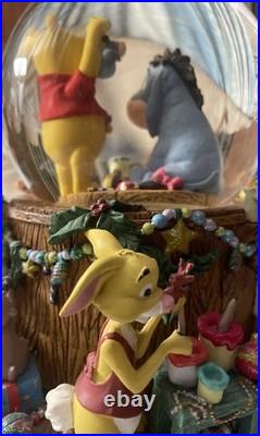 Vintage Disney Winnie The Pooh & Friends Musical Snow Globe