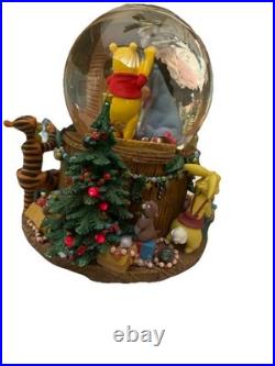 Vintage Disney Winnie The Pooh & Friends Musical Snow Globe