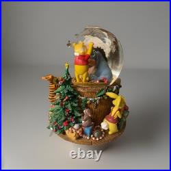 Vintage Disney Winnie The Pooh & Friends Musical Snow Globe