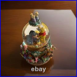 Vintage Disney Winnie The Pooh & Friends Musical Snow Globe