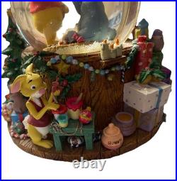 Vintage Disney Winnie The Pooh & Friends Musical Snow Globe