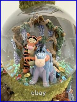 Vintage Disney Winnie The Pooh Musical Snow Globe Plays Winnie The Pooh Rare