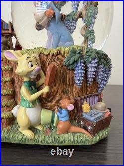 Vintage Disney Winnie The Pooh Musical Snow Globe Plays Winnie The Pooh Rare