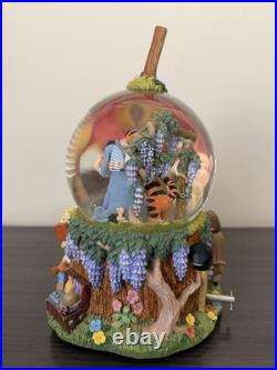 Vintage Disney Winnie The Pooh Musical Snow Globe Plays Winnie The Pooh Rare