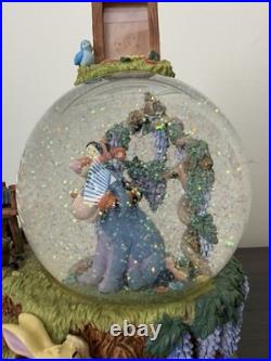 Vintage Disney Winnie The Pooh Musical Snow Globe Plays Winnie The Pooh Rare